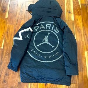 Nike Jordan X PSG Down Parka Black Jacket